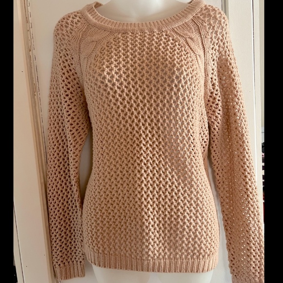 Sweater knit sweater pink beige sweater winter clothing fall - Picture 1 of 2